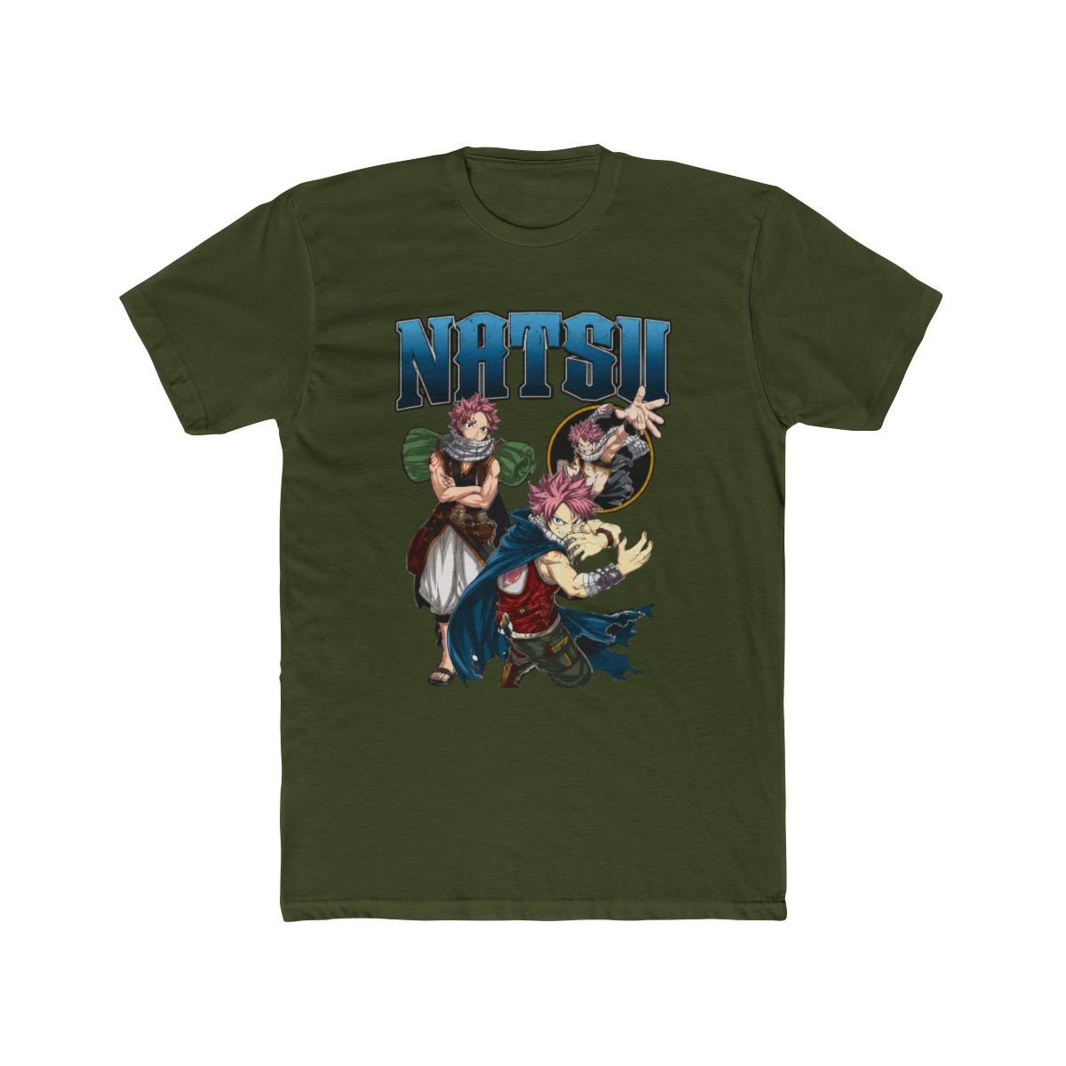 Fairy Tail Natsu Multi Pose T Shirt - alternate angle 4, merchandise