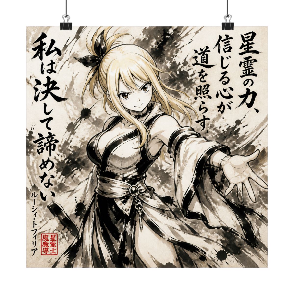 Lucy Heartfilia Sumi-e | Fairy Tail - alternate angle 4, merchandise