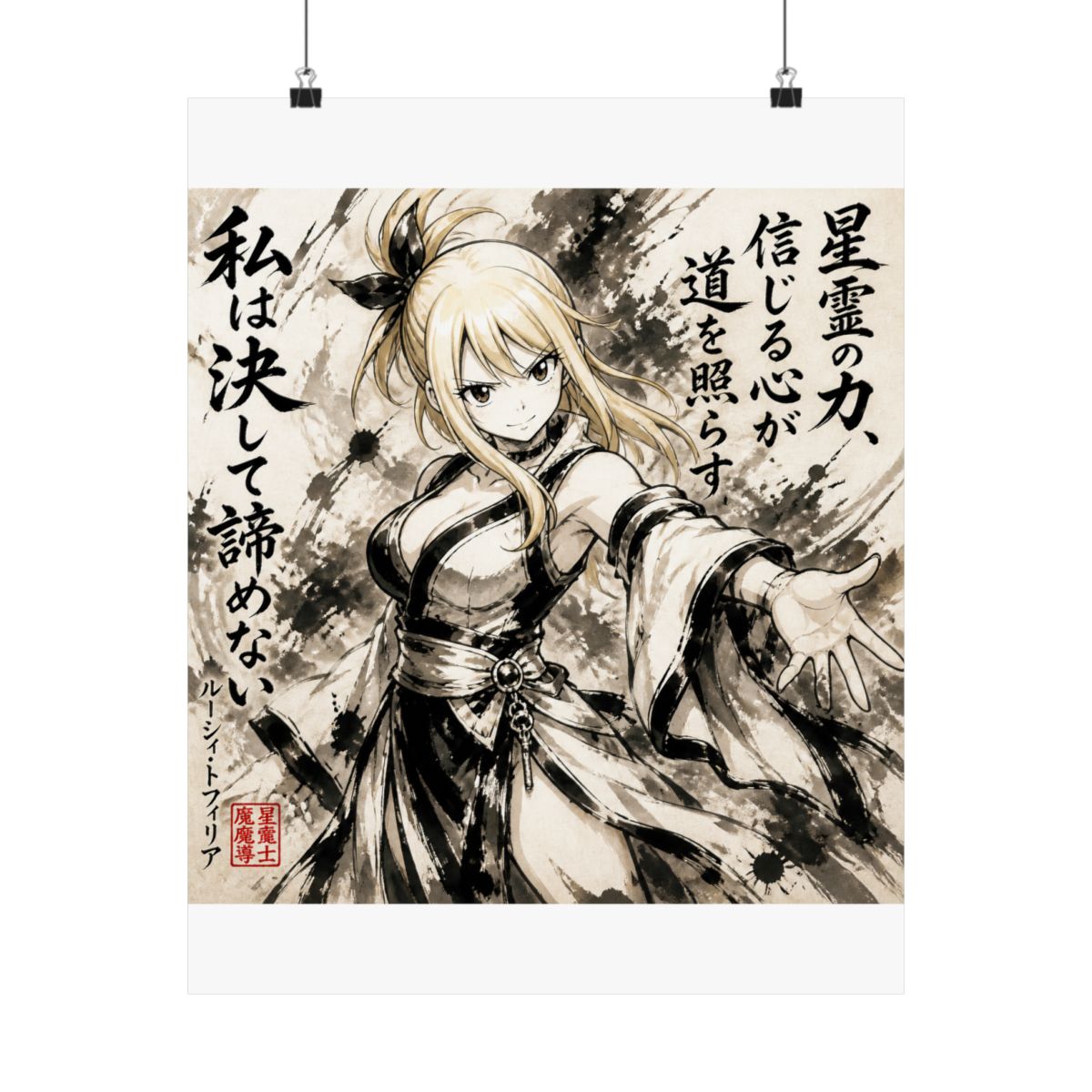 Lucy Heartfilia Sumi-e | Fairy Tail - alternate angle 2, merchandise