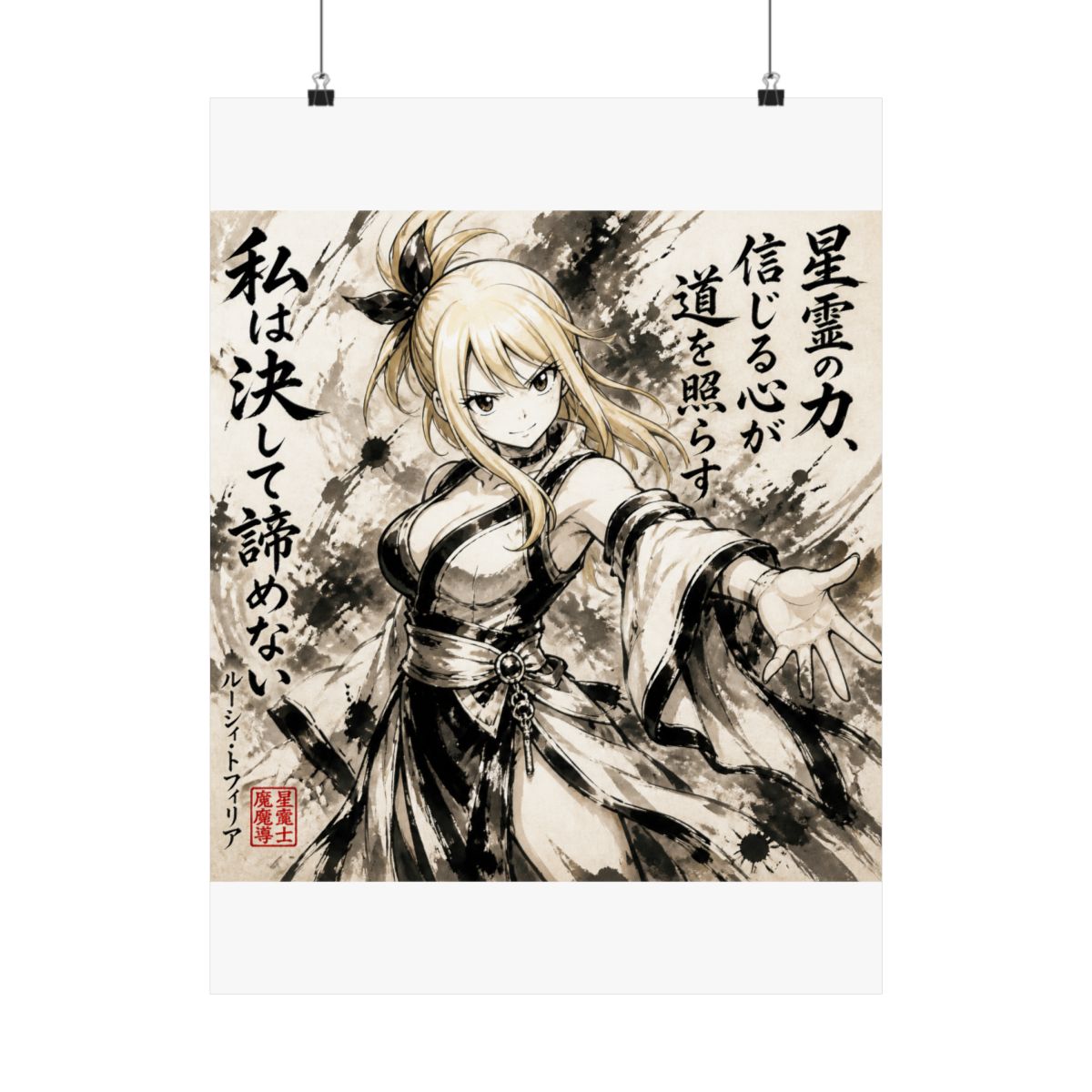 Lucy Heartfilia Sumi-e | Fairy Tail - alternate angle 1, merchandise