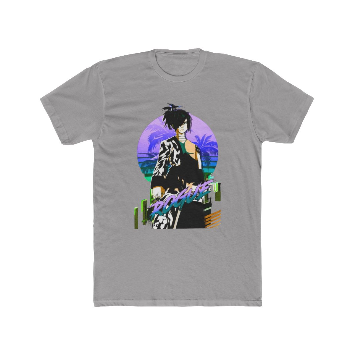Rogue Fairy Tail Anime 80s Retrowave - Official T-Shirts merchandise