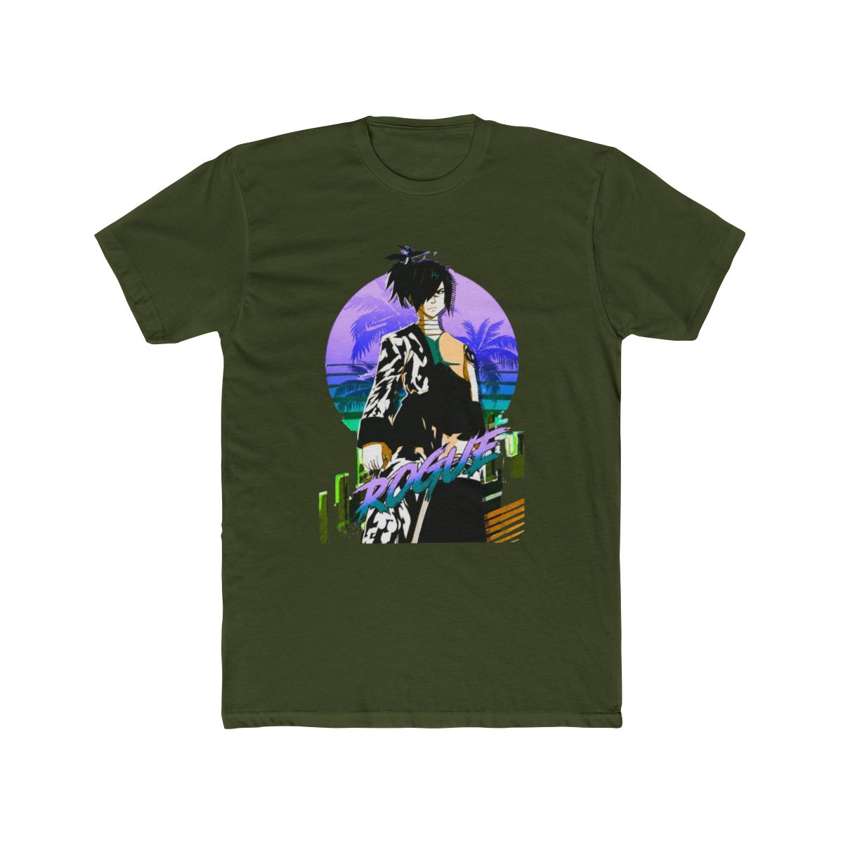 Rogue Fairy Tail Anime 80s Retrowave - alternate angle 5, merchandise