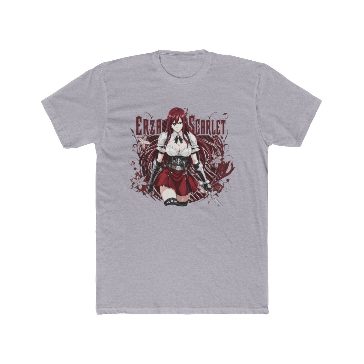 Erza Scarlet Anime Tee: Fairy Tail Vaporwave 90s Manga Cotton