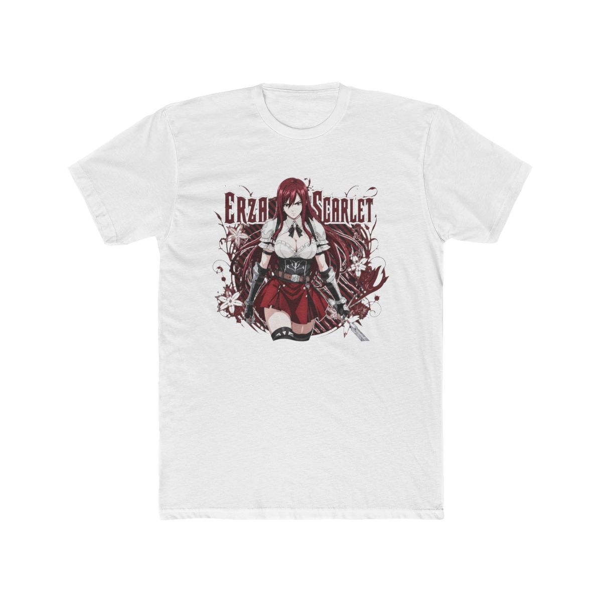 Erza Scarlet Anime Tee: Fairy Tail Vaporwave 90s Manga Cotton - Official T-Shirts merchandise