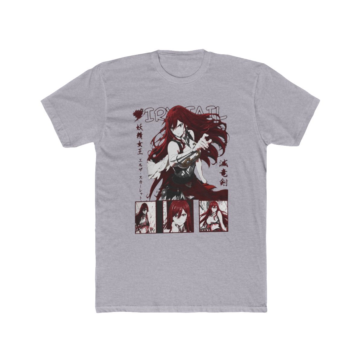 Erza Scarlet Fairy Tail Tee: Anime Vaporwave Manga Otaku Gift