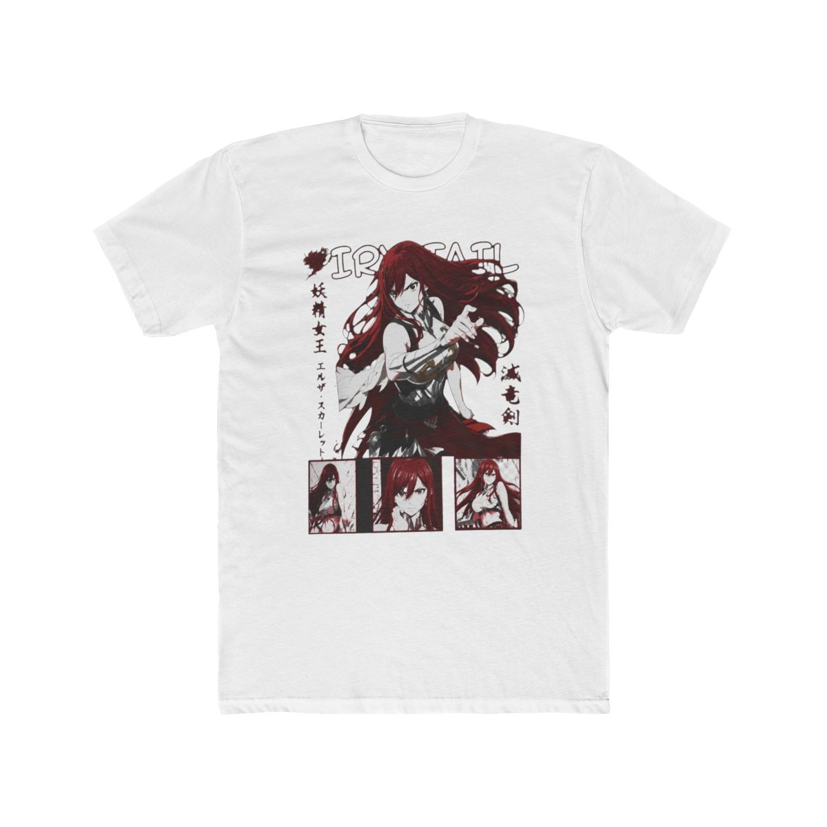 Erza Scarlet Fairy Tail Tee: Anime Vaporwave Manga Otaku Gift - Official T-Shirts merchandise
