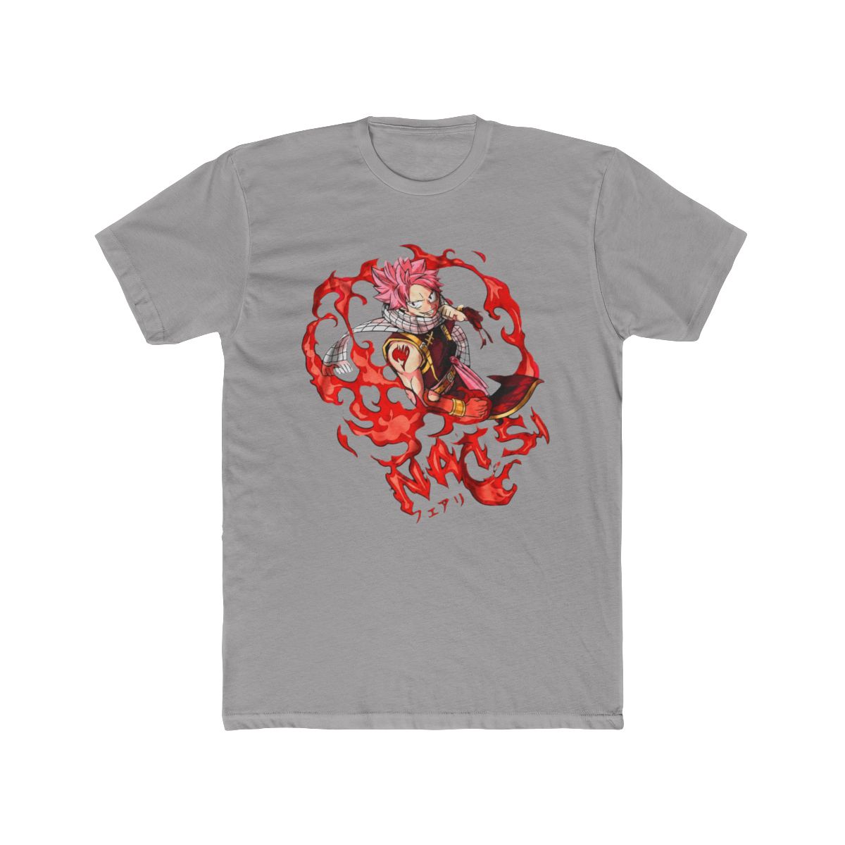 Fairy Tail Natsu Dragneel Shirt, Gray Fullbuster, Gajeel Redfox,Fairy Tail Guild,Happy, Iron Dragon Slayer, Dragon Slayers, Anime T Shirt - alternate angle 2, merchandise