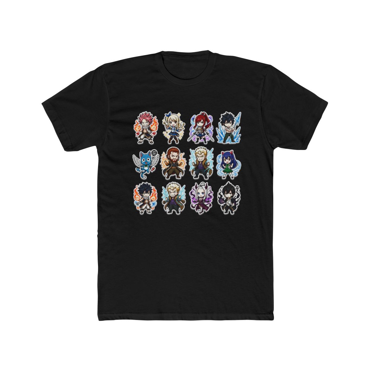 Chibi Fairy Tail Characters Collage T Shirt - alternate angle 3, merchandise