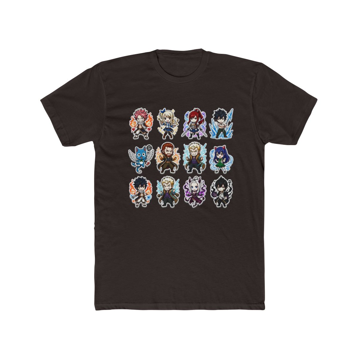 Chibi Fairy Tail Characters Collage T Shirt - alternate angle 2, merchandise