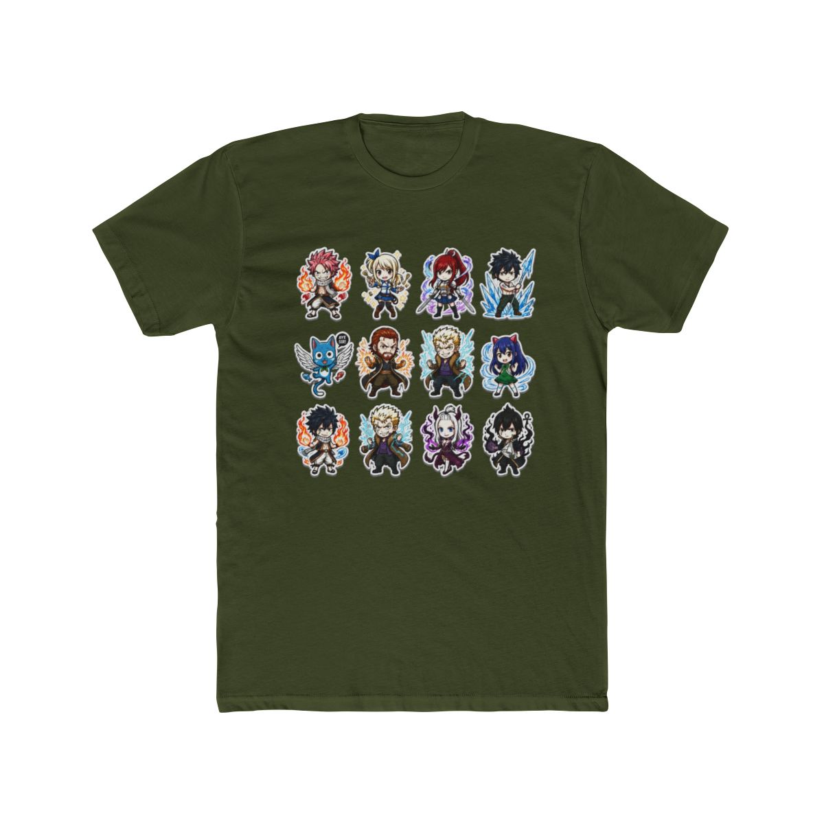 Chibi Fairy Tail Characters Collage T Shirt - alternate angle 5, merchandise
