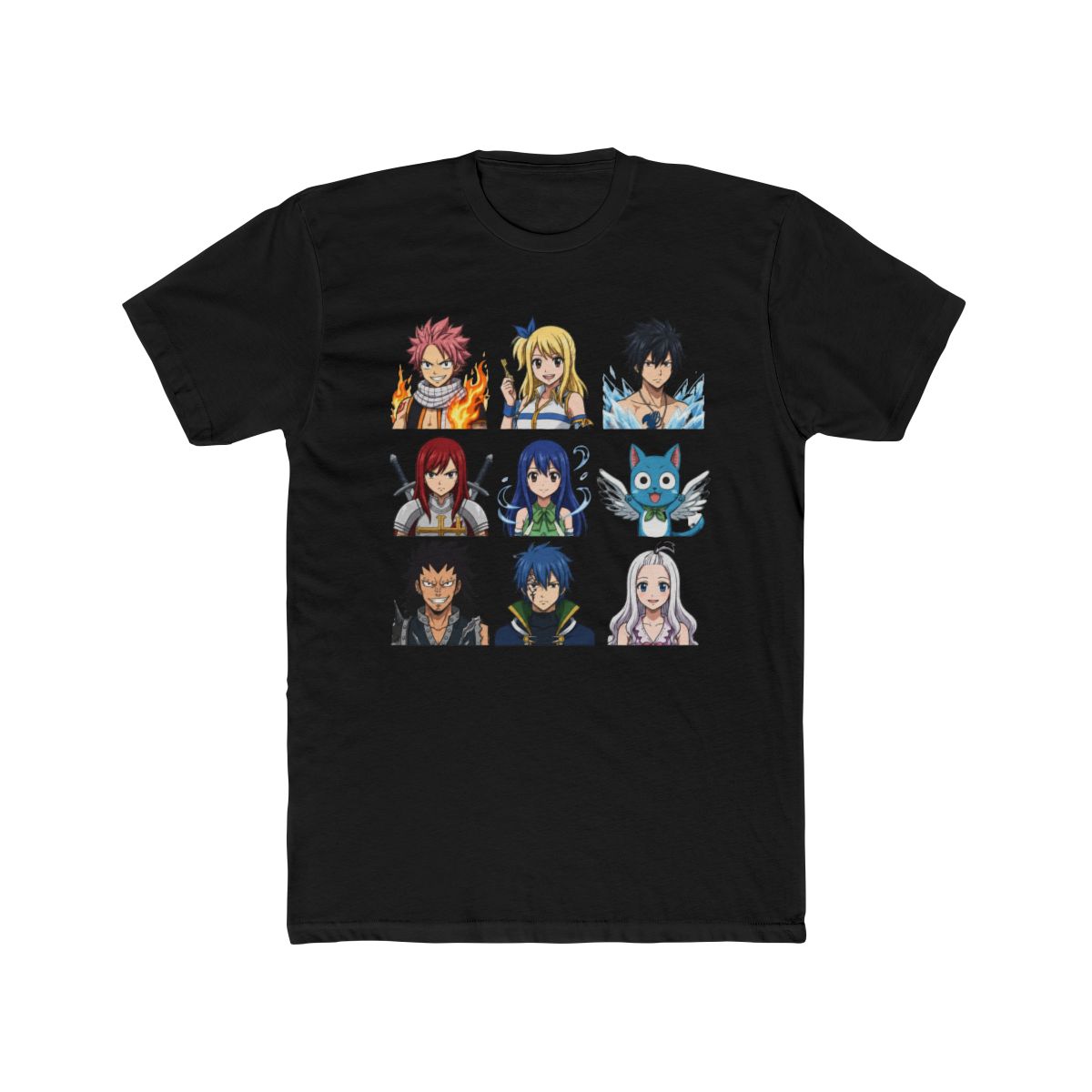 Fairy Tail Characters Grid T Shirt - alternate angle 3, merchandise