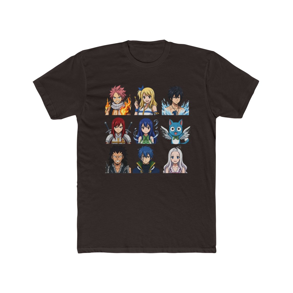 Fairy Tail Characters Grid T Shirt - alternate angle 2, merchandise
