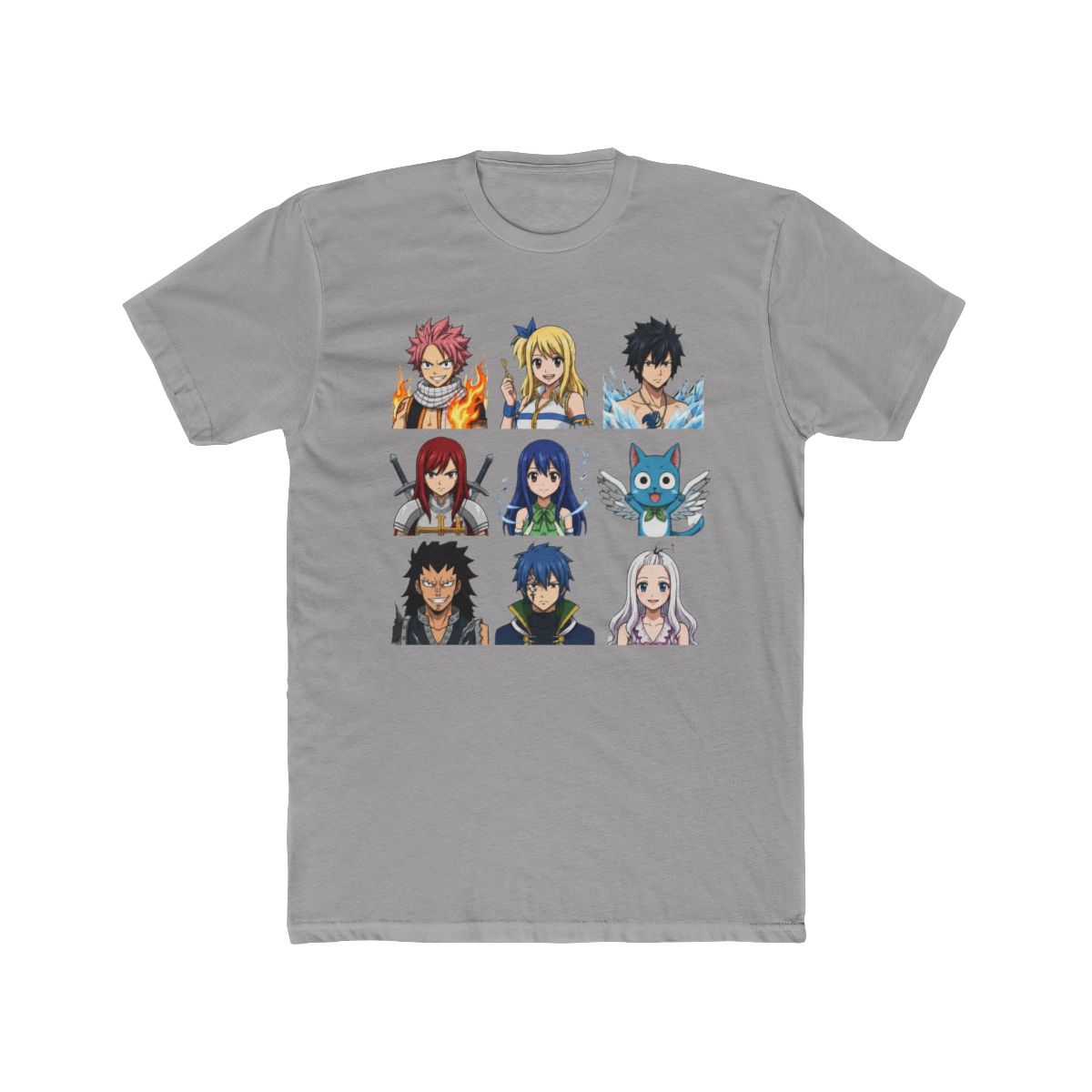 Fairy Tail Characters Grid T Shirt - Official T-Shirts merchandise