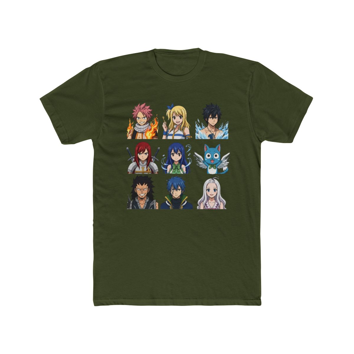 Fairy Tail Characters Grid T Shirt - alternate angle 5, merchandise