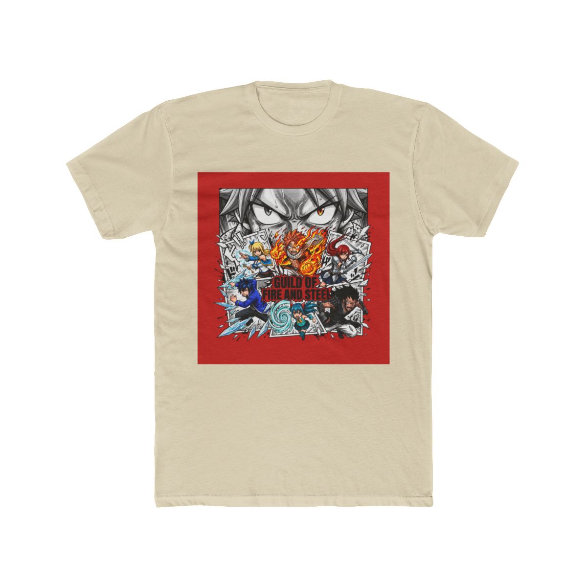 Fairy Tail Character Burst Art T Shirt - alternate angle 4, merchandise