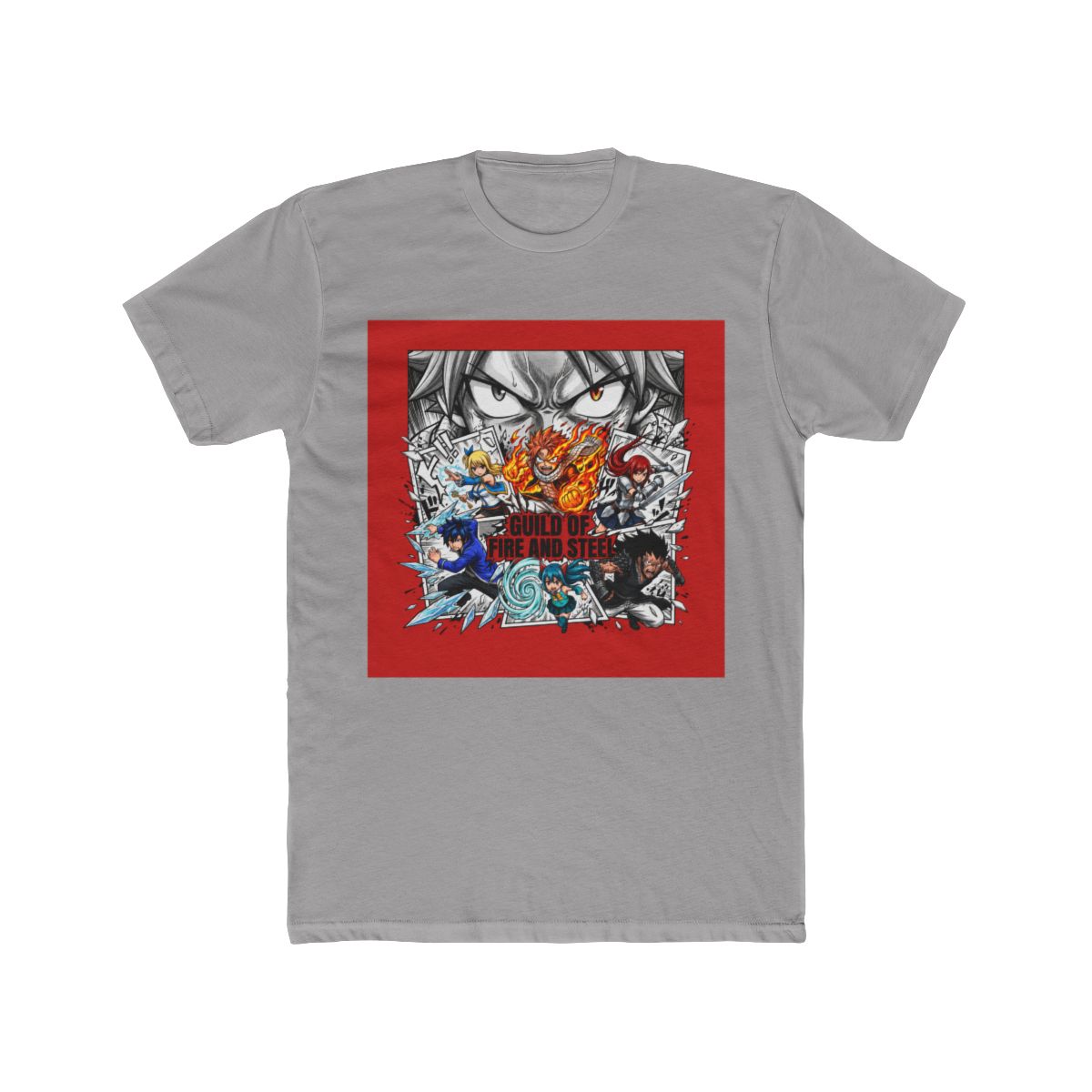 Fairy Tail Character Burst Art T Shirt - alternate angle 2, merchandise