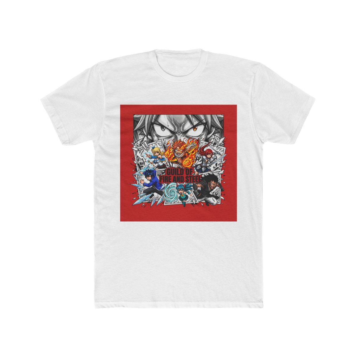 Fairy Tail Character Burst Art T Shirt - Official T-Shirts merchandise