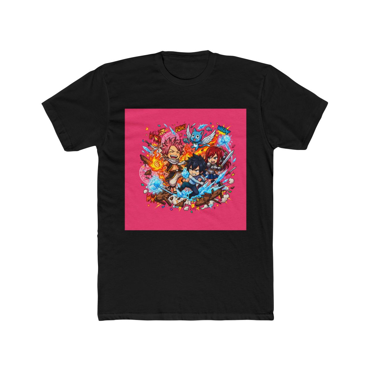 Fairy Tail Chibi Characters Collide T Shirt - alternate angle 4, merchandise