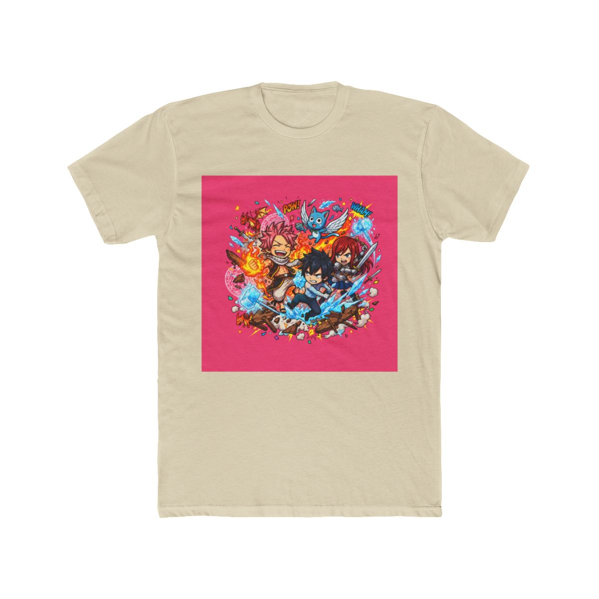 Fairy Tail Chibi Characters Collide T Shirt - alternate angle 5, merchandise