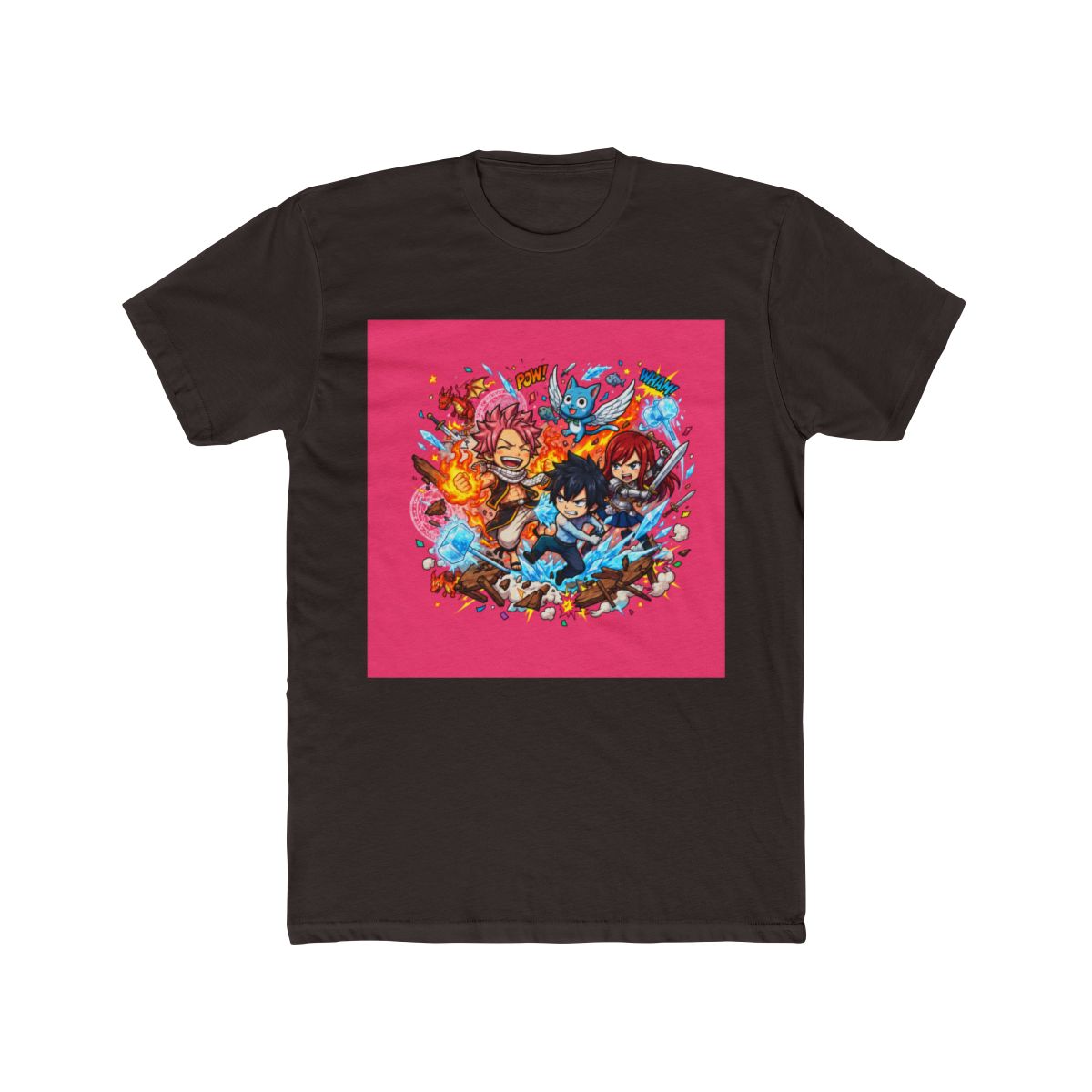 Fairy Tail Chibi Characters Collide T Shirt - alternate angle 3, merchandise