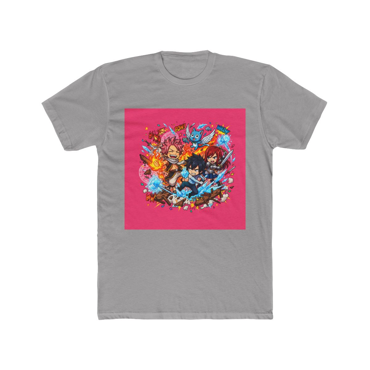 Fairy Tail Chibi Characters Collide T Shirt - alternate angle 2, merchandise