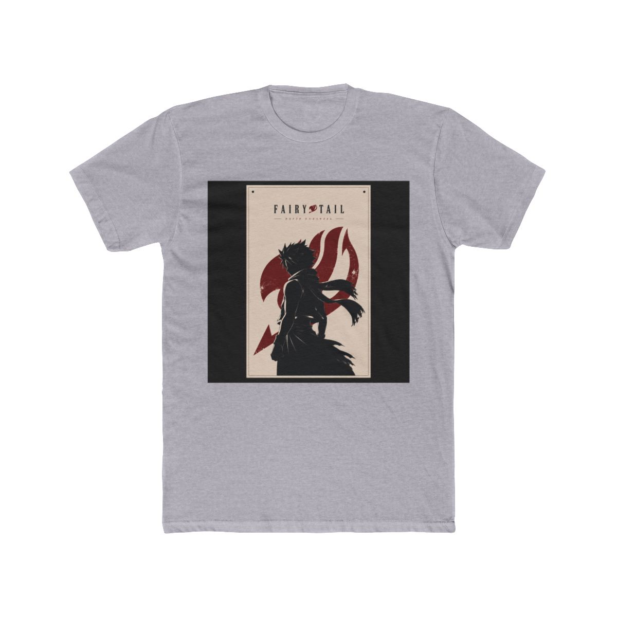 Fairy Tail Natsu Dragneel Silhouette Illustration T Shirt