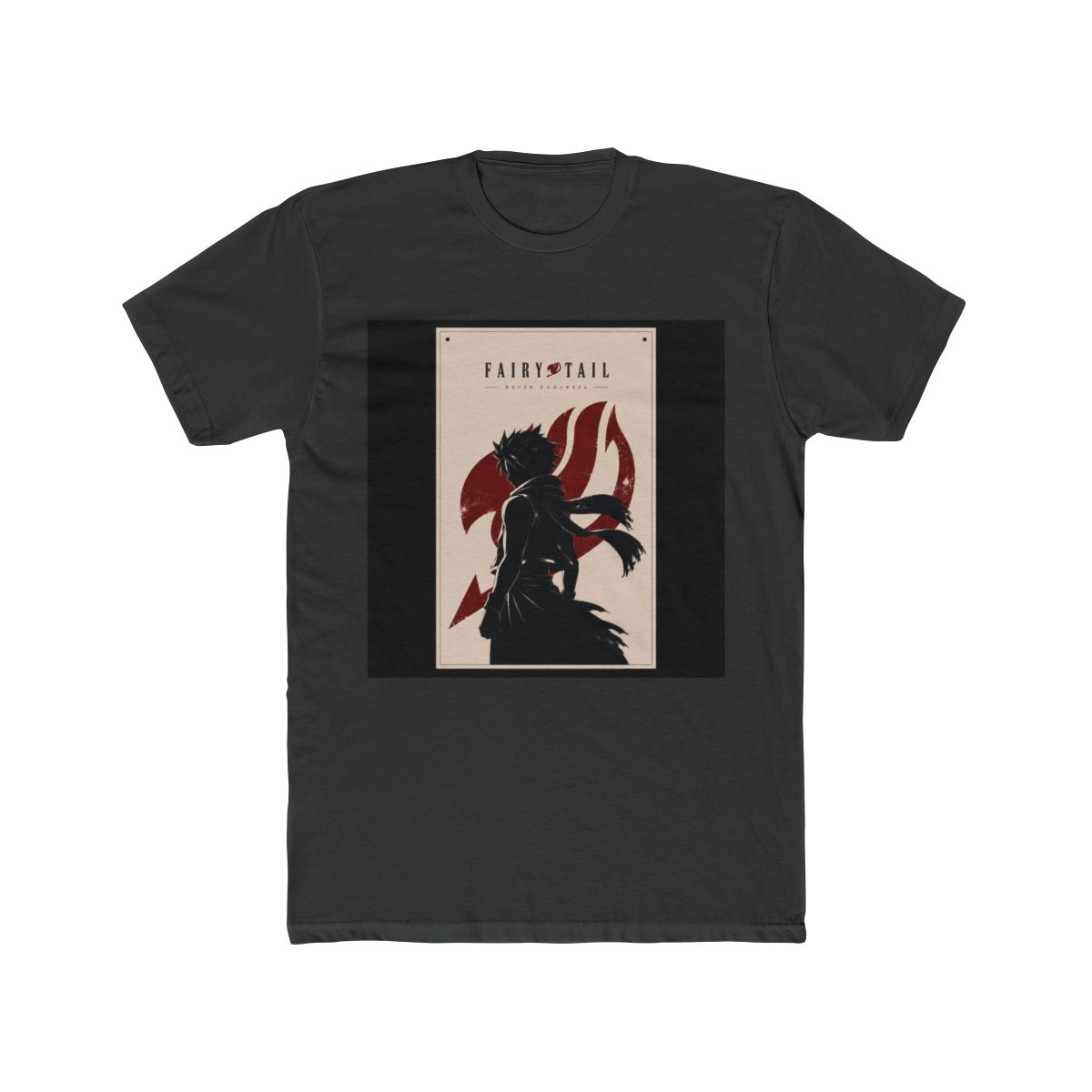 Fairy Tail Natsu Dragneel Silhouette Illustration T Shirt - alternate angle 5, merchandise