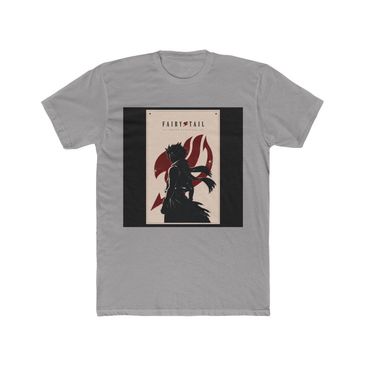 Fairy Tail Natsu Dragneel Silhouette Illustration T Shirt - Official T-Shirts merchandise