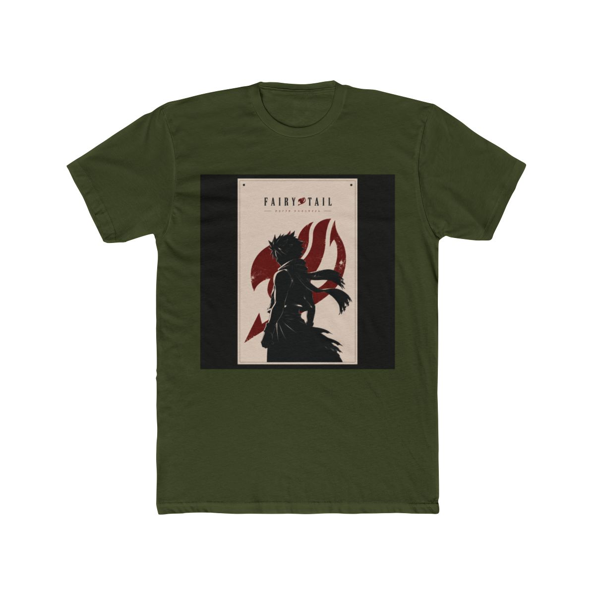 Fairy Tail Natsu Dragneel Silhouette Illustration T Shirt - alternate angle 4, merchandise
