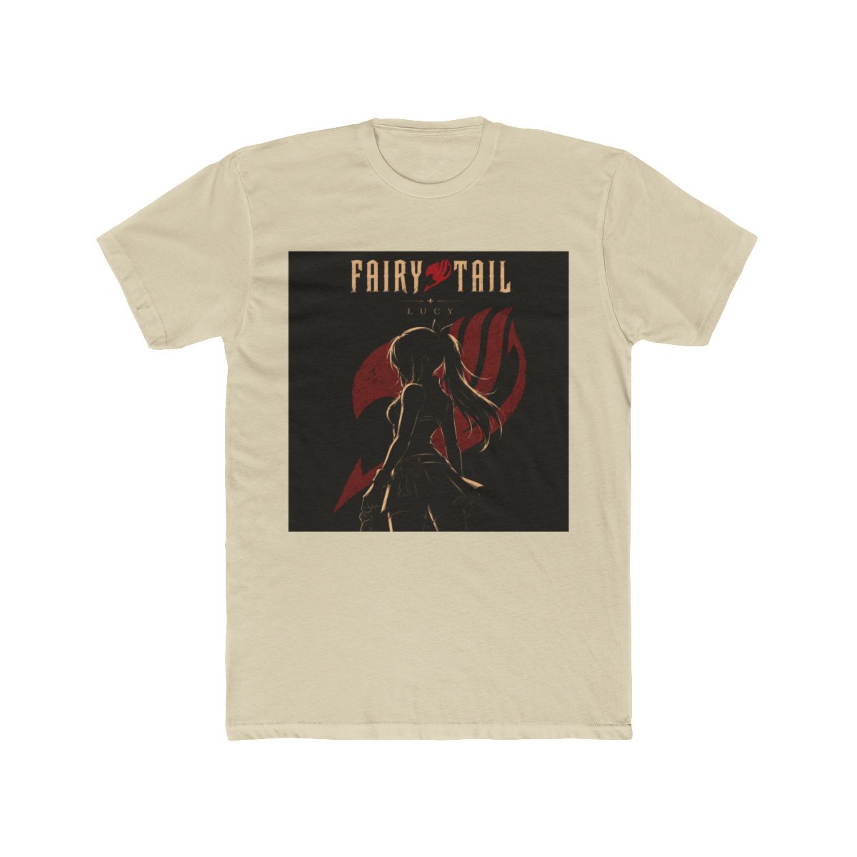Fairy Tail Lucy Heartfilia Silhouette Illustration T Shirt - alternate angle 4, merchandise