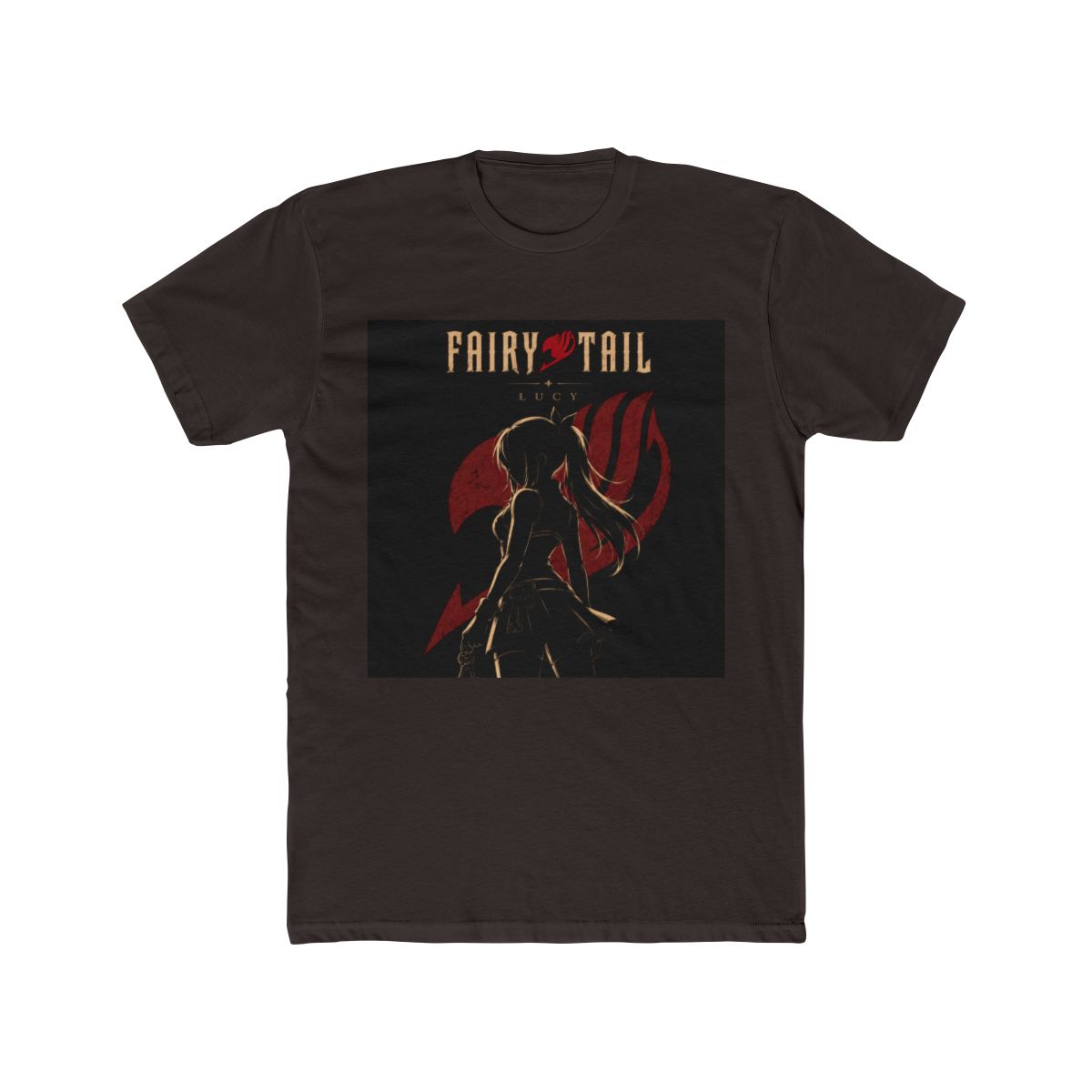 Fairy Tail Lucy Heartfilia Silhouette Illustration T Shirt - alternate angle 3, merchandise