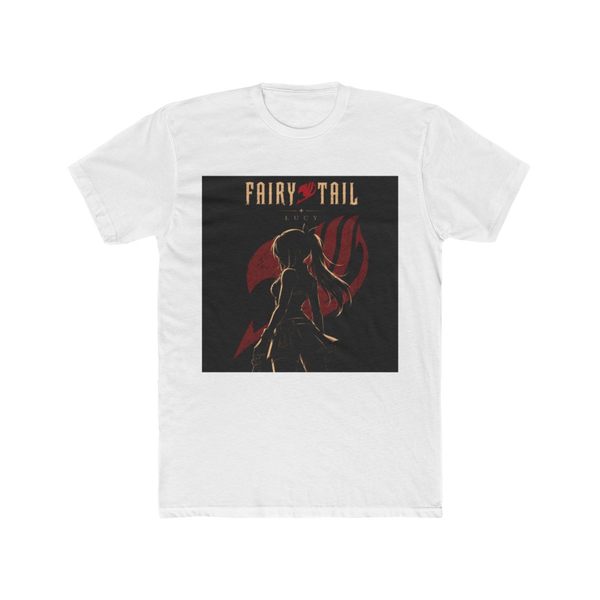 Fairy Tail Lucy Heartfilia Silhouette Illustration T Shirt - Official T-Shirts merchandise