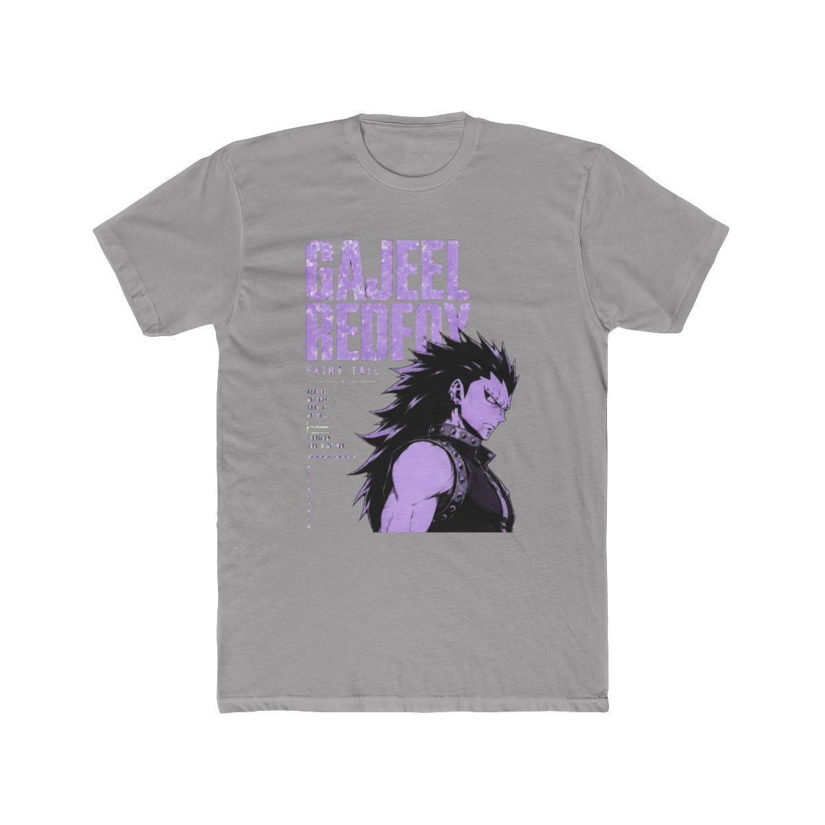 Fairy Tail Gajeel Redfox Typographic T Shirt - alternate angle 2, merchandise