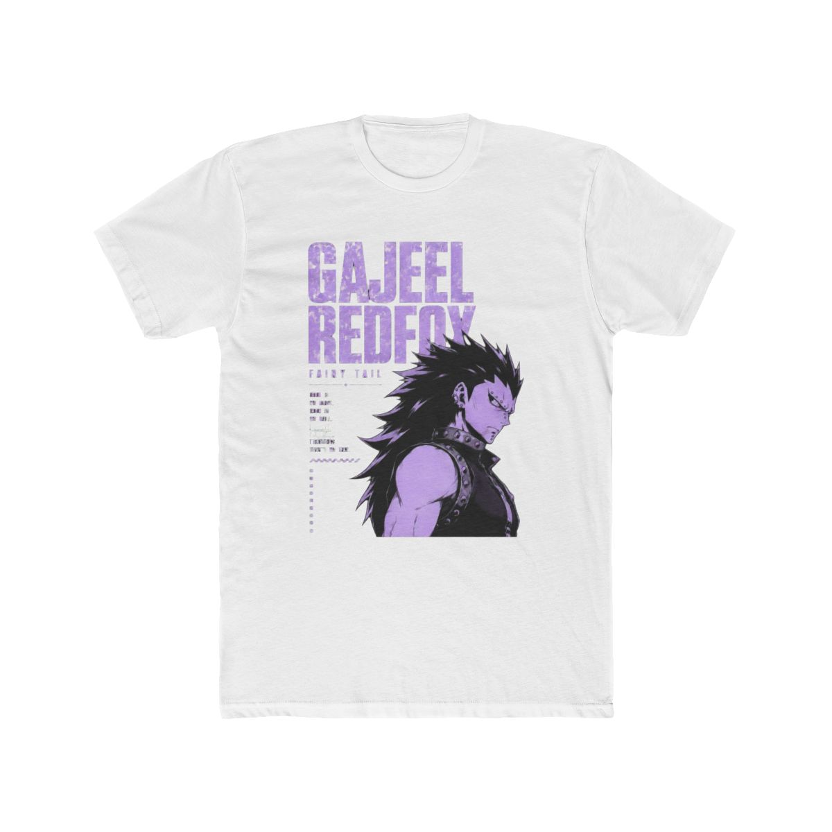 Fairy Tail Gajeel Redfox Typographic T Shirt - Official T-Shirts merchandise
