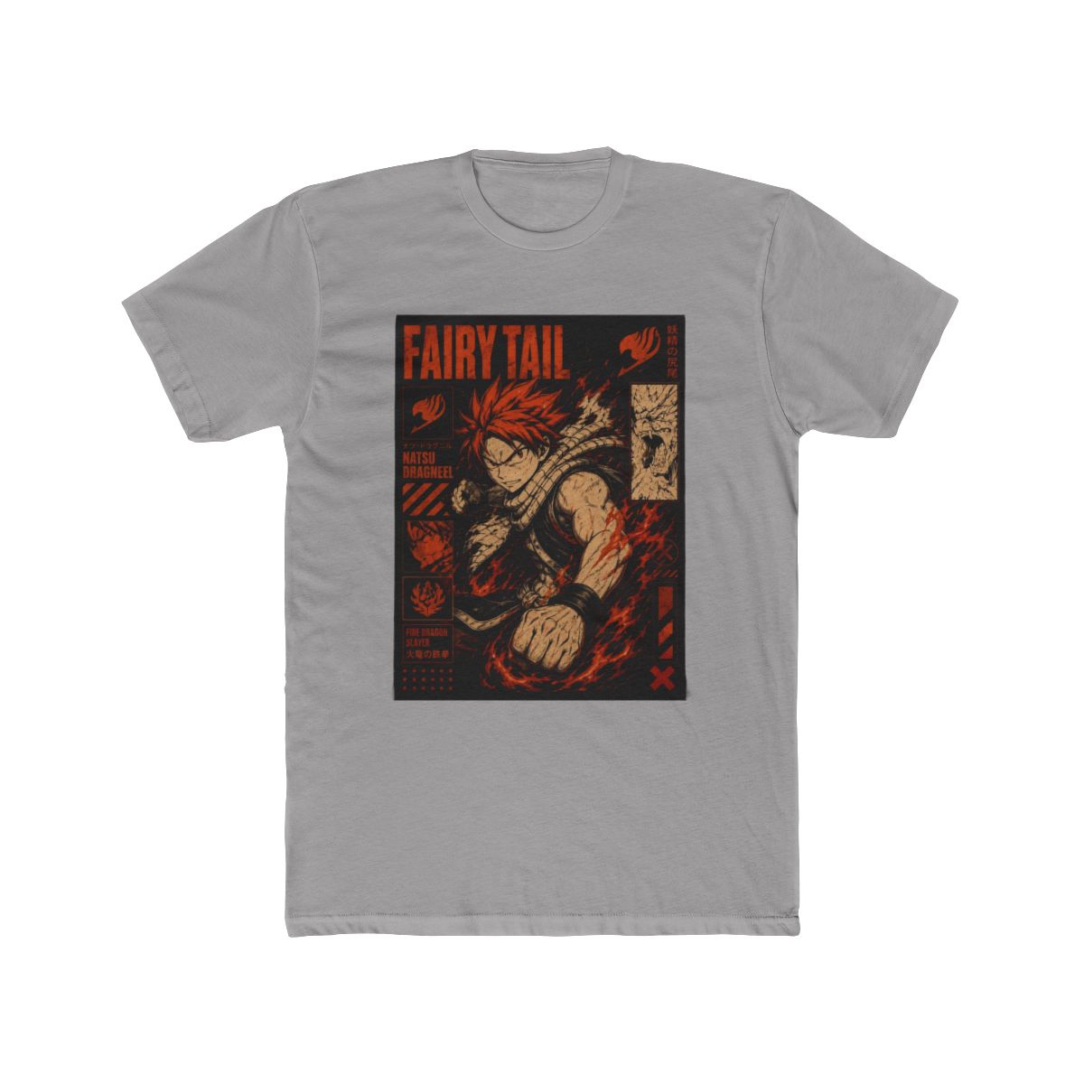 Fairy Tail Natsu Dragneel Graphic T Shirt - alternate angle 2, merchandise