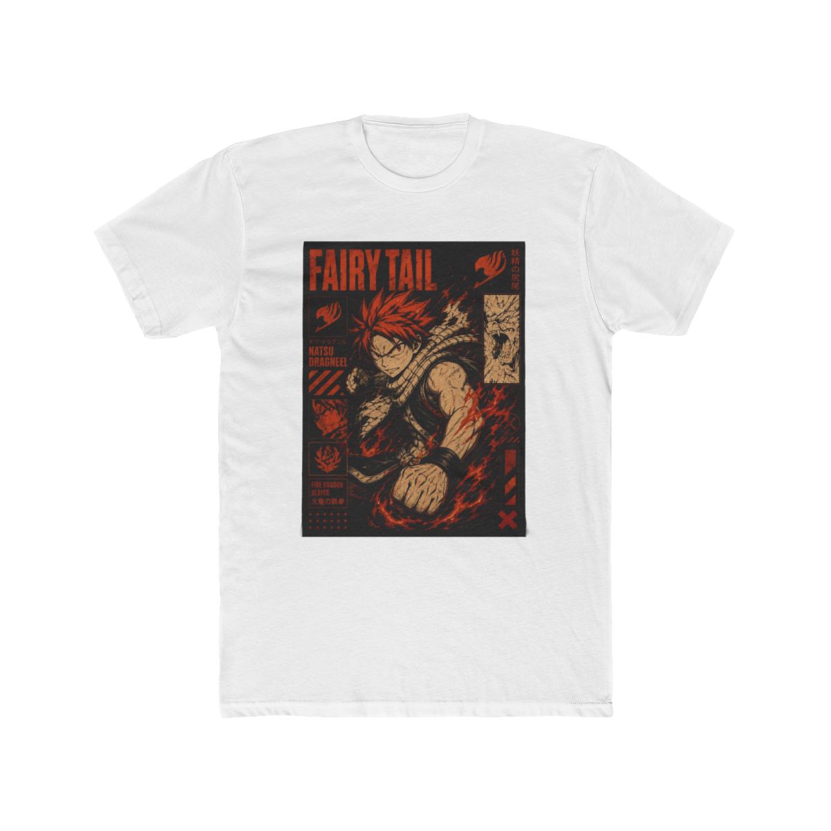 Fairy Tail Natsu Dragneel Graphic T Shirt - Official T-Shirts merchandise