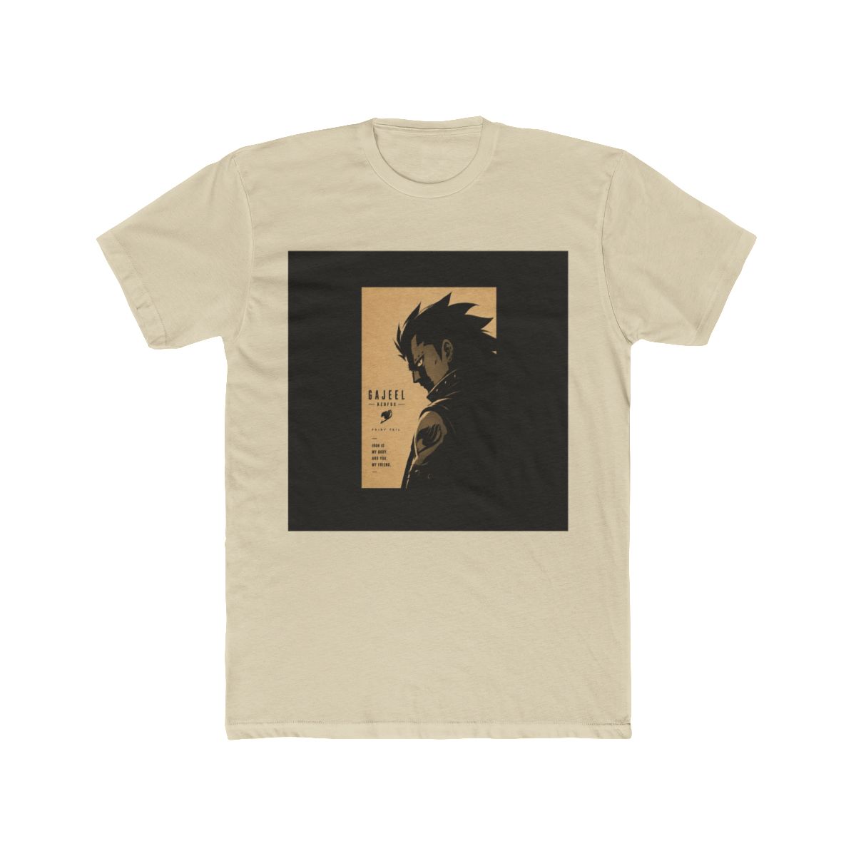 Fairy Tail Gajeel Redfox Silhouette Illustration T Shirt - alternate angle 4, merchandise
