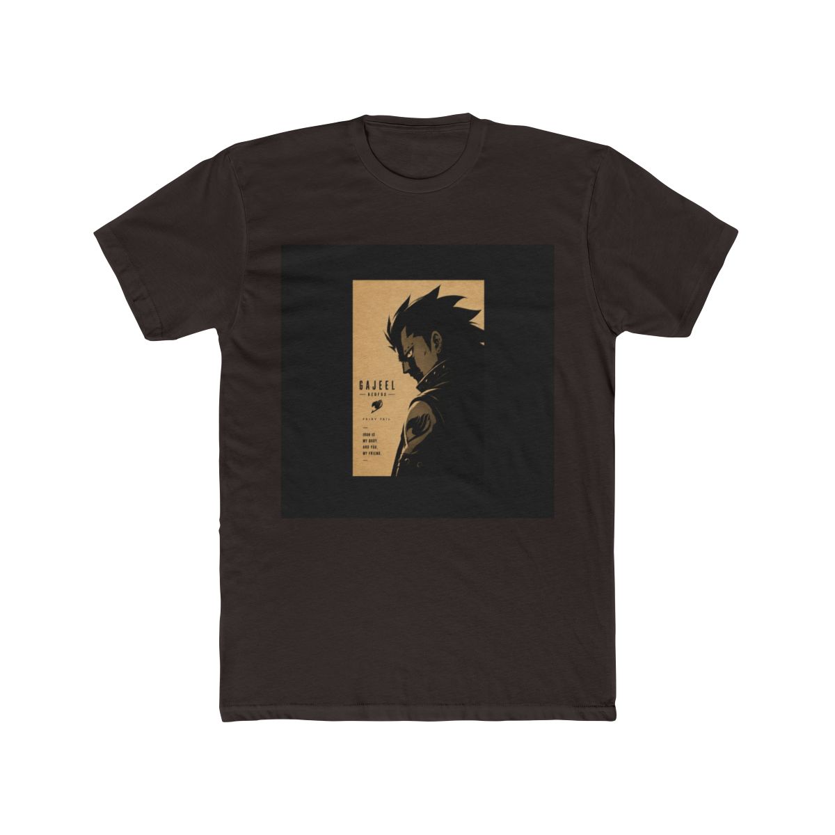 Fairy Tail Gajeel Redfox Silhouette Illustration T Shirt - alternate angle 3, merchandise