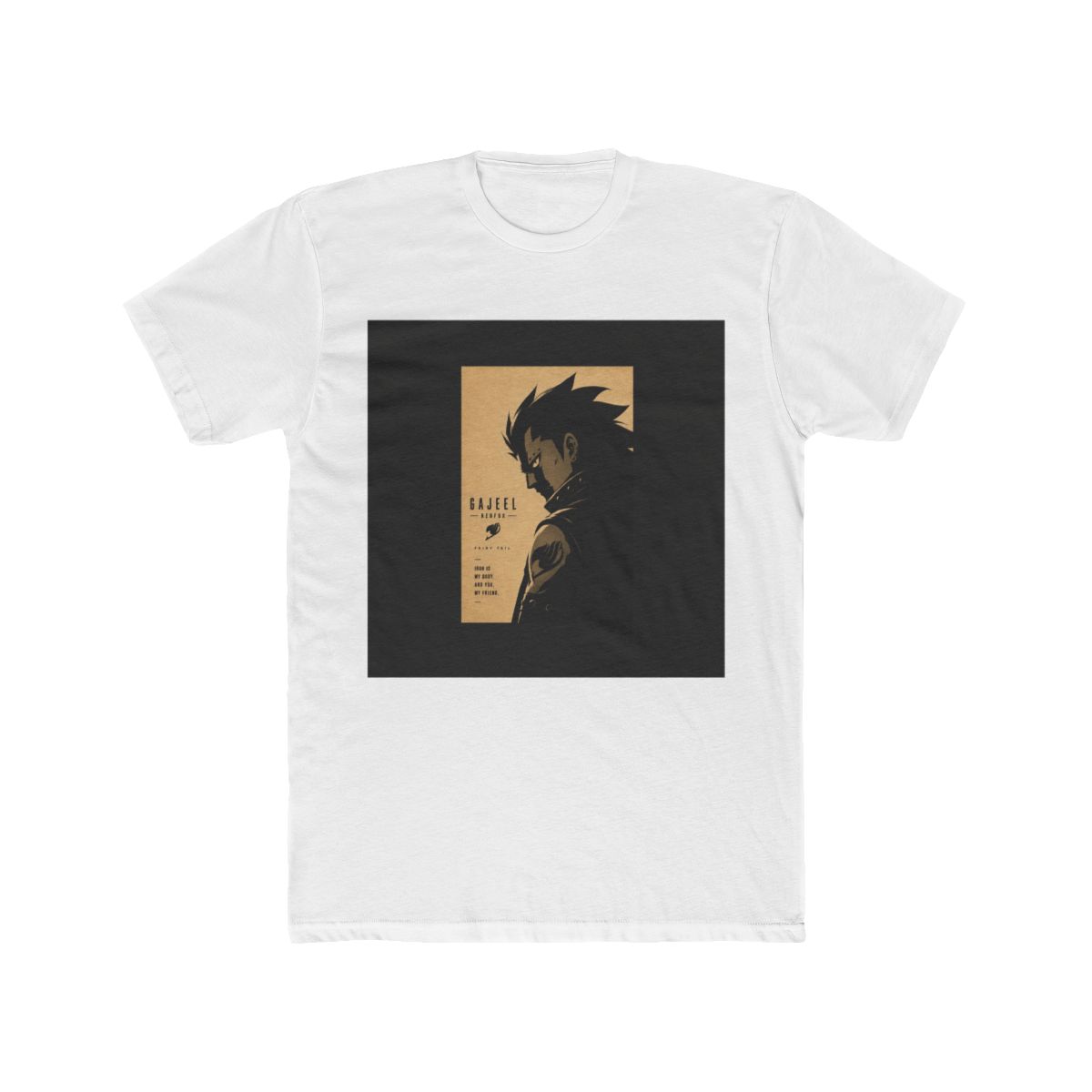 Fairy Tail Gajeel Redfox Silhouette Illustration T Shirt - Official T-Shirts merchandise