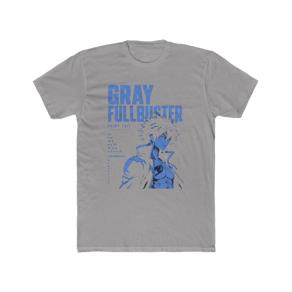 Fairy Tail Gray Fullbuster Typographic T Shirt - Official T-Shirts merchandise