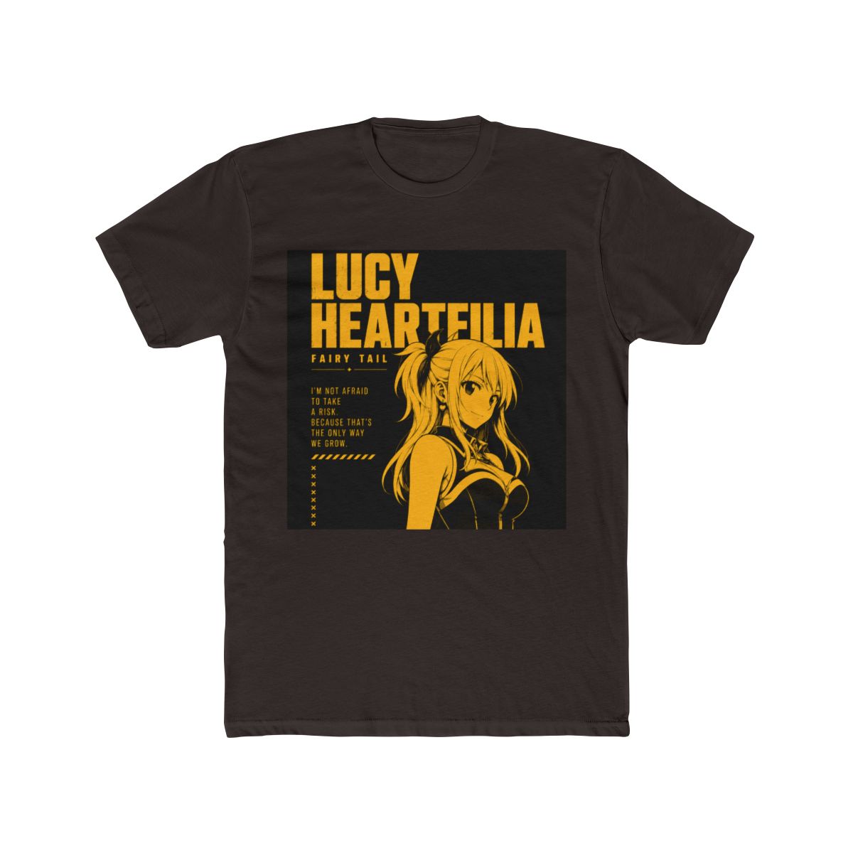 Fairy Tail Lucy Heartfilia Typographic T Shirt - alternate angle 3, merchandise