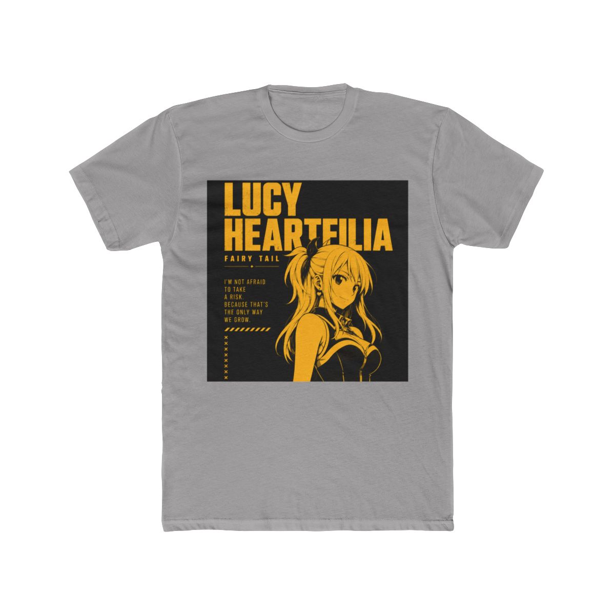 Fairy Tail Lucy Heartfilia Typographic T Shirt - alternate angle 2, merchandise
