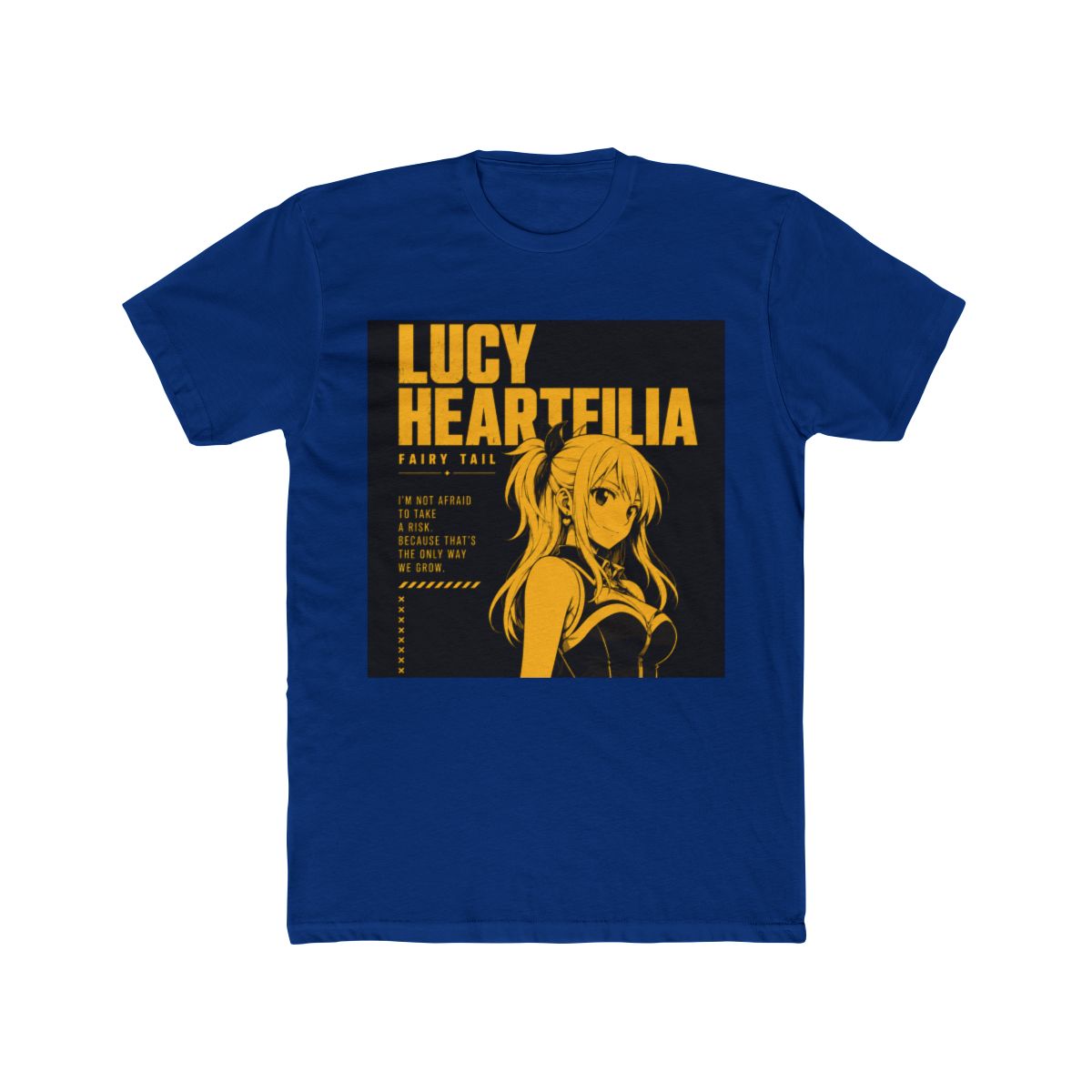 Fairy Tail Lucy Heartfilia Typographic Poster T Shirt - alternate angle 4, merchandise