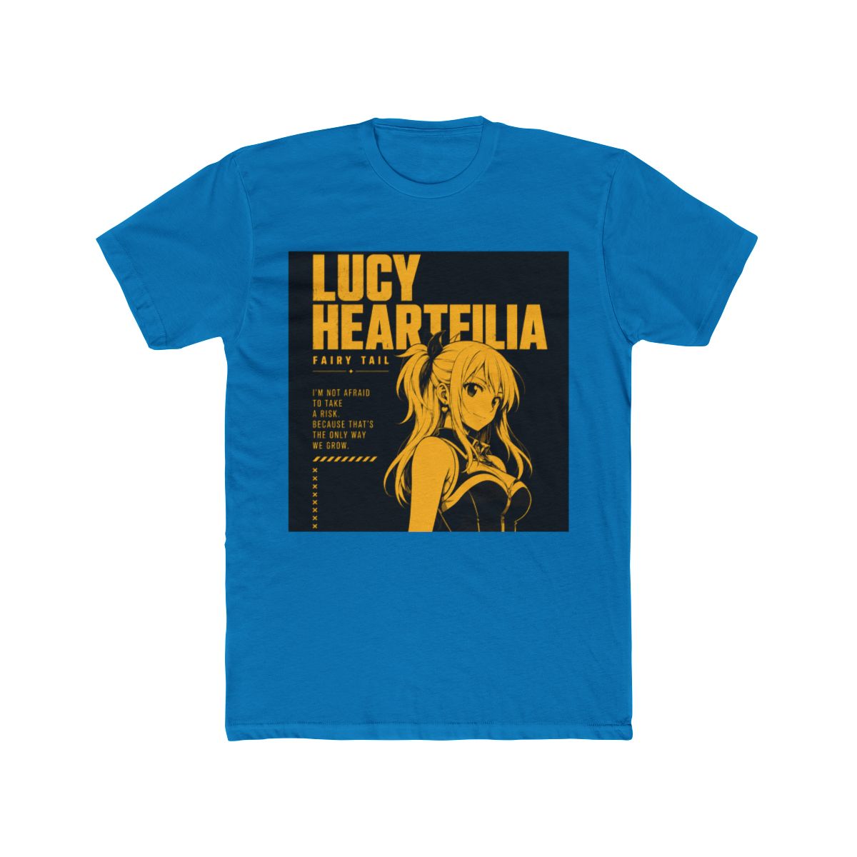 Fairy Tail Lucy Heartfilia Typographic Poster T Shirt - alternate angle 3, merchandise