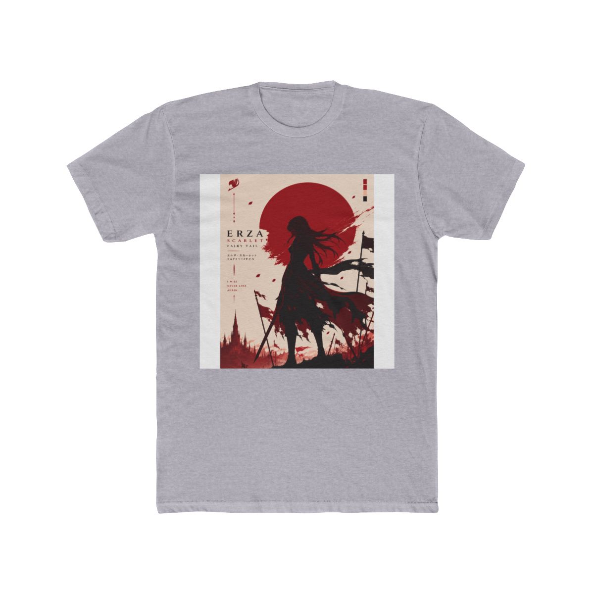 Fairy Tail Erza Scarlet Silhouette T Shirt