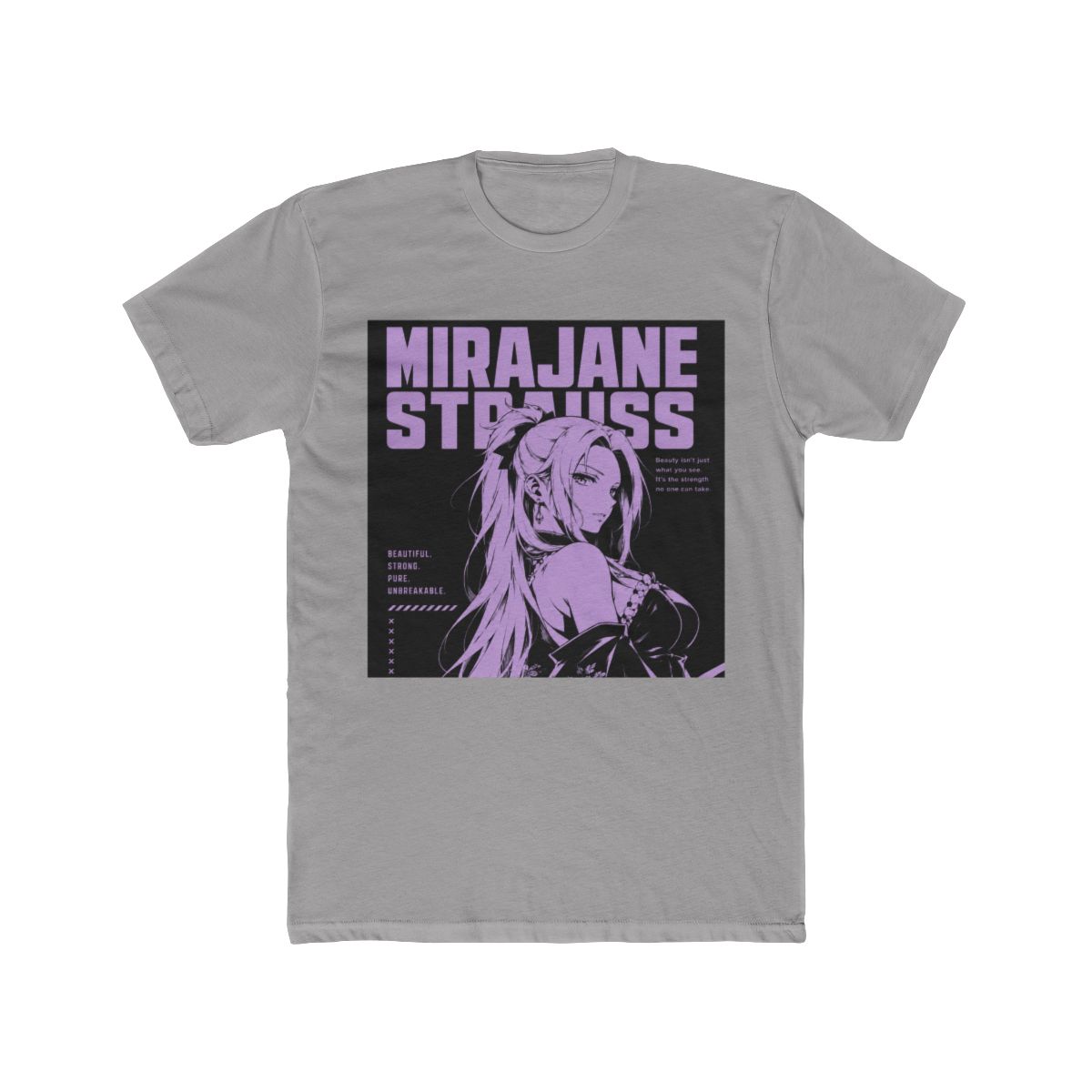 Fairy Tail Mirajane Strauss Typographic T Shirt - alternate angle 2, merchandise