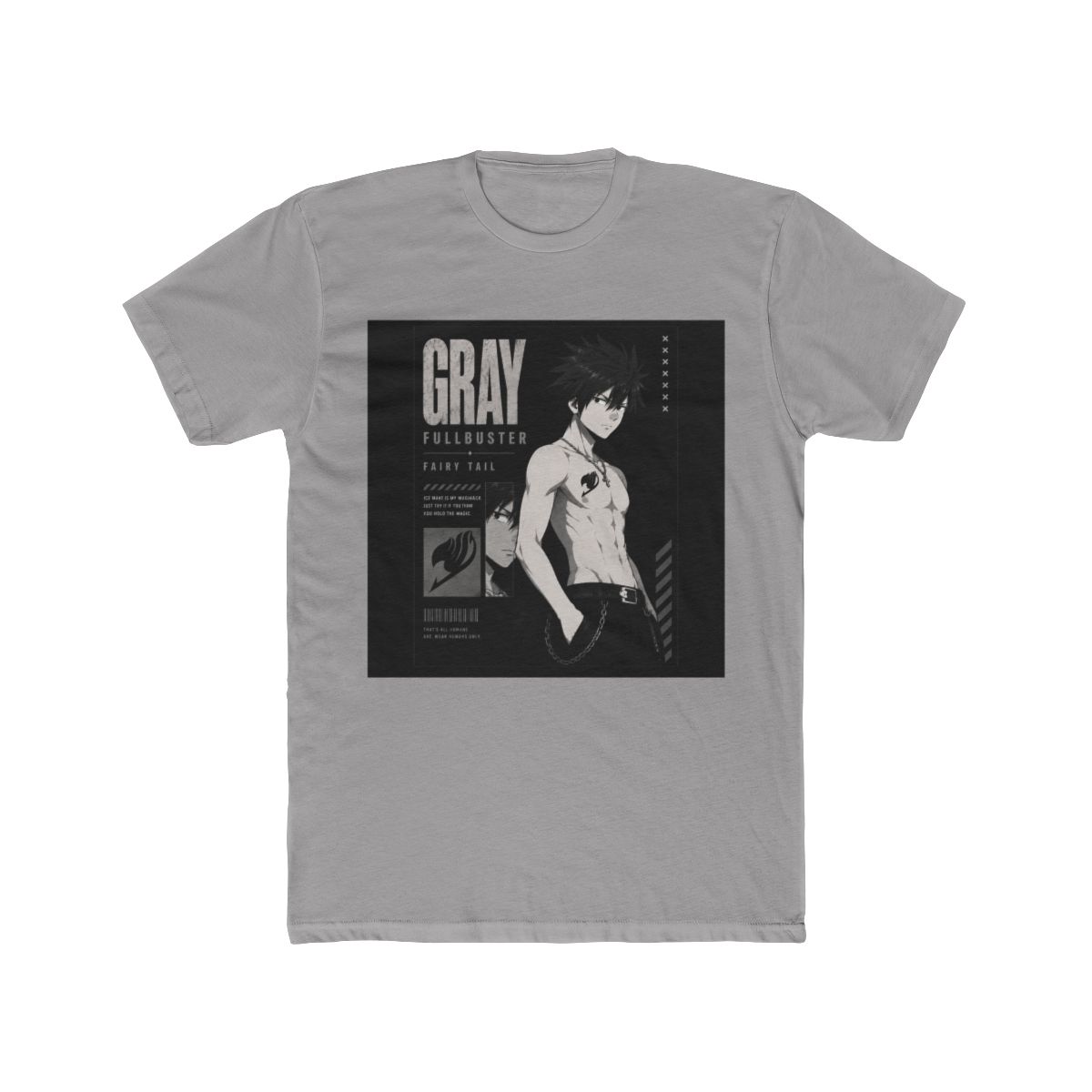 Fairy Tail Gray Fullbuster Graphic T Shirt - alternate angle 2, merchandise