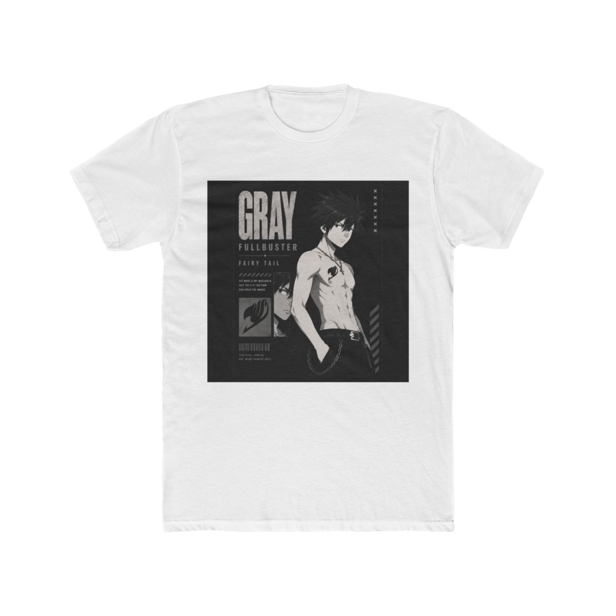 Fairy Tail Gray Fullbuster Graphic T Shirt - Official T-Shirts merchandise