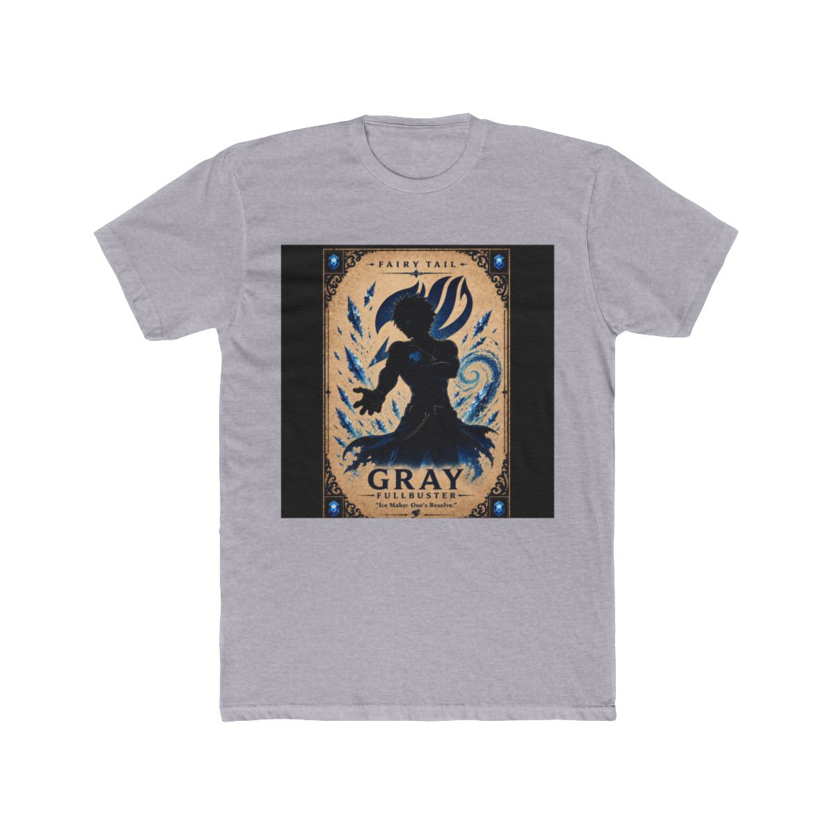 Fairy Tail Gray Fullbuster Silhouette Character T Shirt