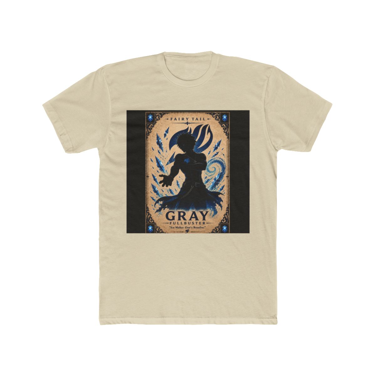 Fairy Tail Gray Fullbuster Silhouette Character T Shirt - alternate angle 4, merchandise